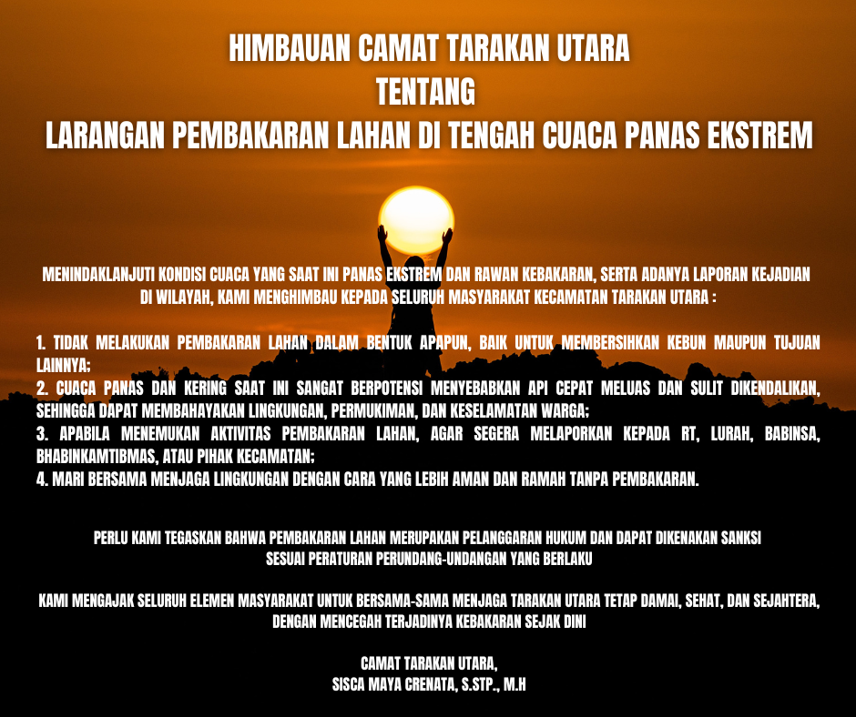 Larangan Pembakaran Lahan Di Tengah Cuaca Ekstrem